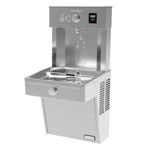 Halsey Taylor Wall Mount Bubbler Vandal Resistant Bubbler with Bottle Filler 